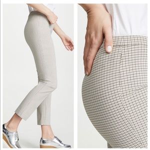 Theory Classic Skinny Pant Multi Viscose Plaid